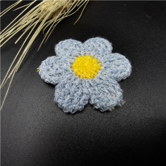 Blue Flower Embroidered kids trim Patch For Garment 2020