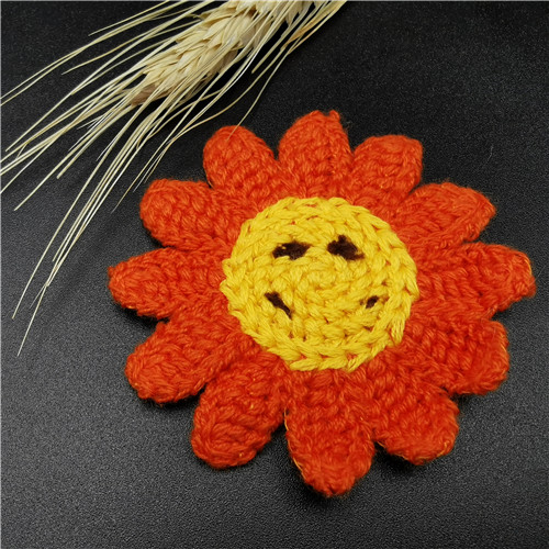 Lovely Sunflower Embroidered Kids Patch trim