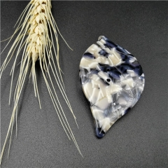 fashion leaf resin button