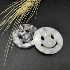 smile face plastic button for garment