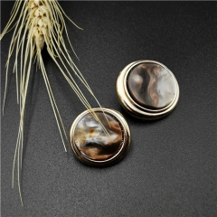 fashion round shank alloy button for garment