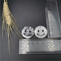 smile face plastic button for garment