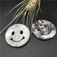 smile face plastic button for garment