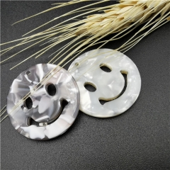 smile face plastic button for garment