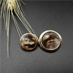 fashion round shank alloy button for garment