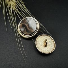 fashion round shank alloy button for garment