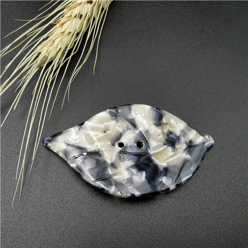 fashion leaf resin button