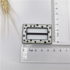 square dots metal belt buckle