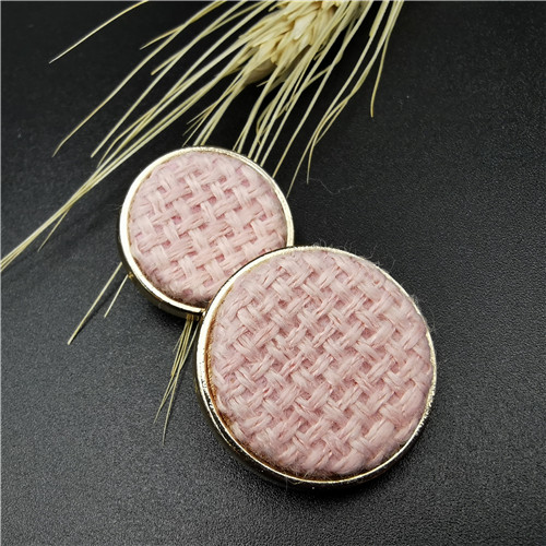 pink round shank decoration button