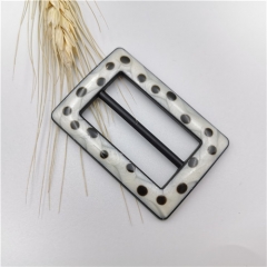 square dots metal belt buckle