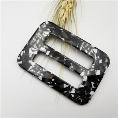 black dots square plastic belt buckle