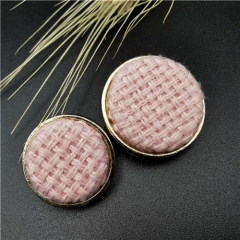 pink round shank decoration button