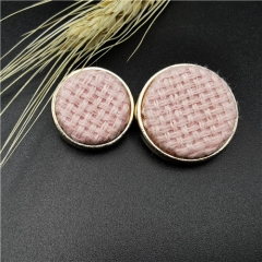 pink round shank decoration button