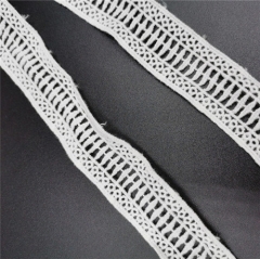 white 2.5cm crochet cotton lace