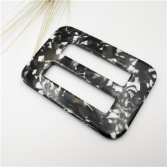 black dots square plastic belt buckle