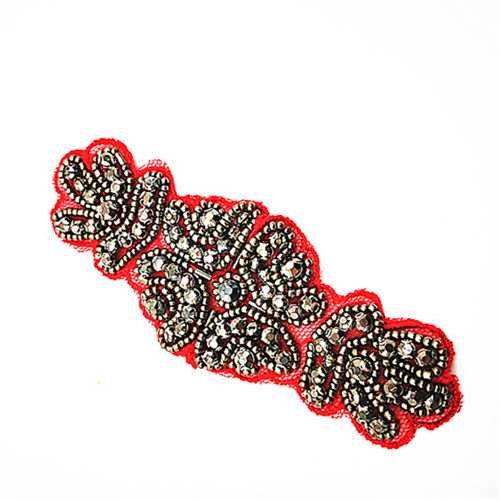 hot sale embroidered hand made beaded patch