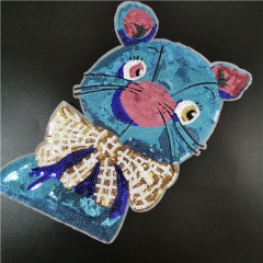 hot sale sequins animal motifs applique design