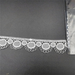 embroidery polyester sunflower lace trim