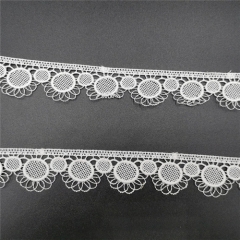 embroidery polyester sunflower lace trim