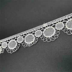 embroidery polyester sunflower lace trim