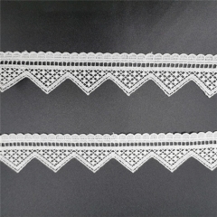 bordered fancy wave lace trim