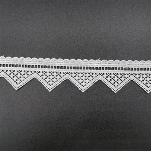 bordered fancy wave lace trim