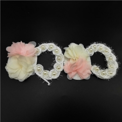 chiffon garland applique patch for garment