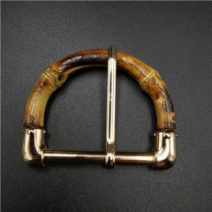 high quality bamboo D belt buckle