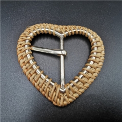 new fashion heart rattan belt buckle