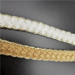 bilateral braid wool metallic lace webbing