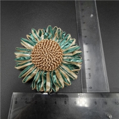 Hot sale paper sunflower garment decoration trimming