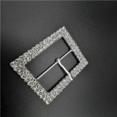 shiny diamond square belt buckle