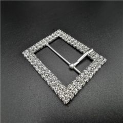 shiny diamond square belt buckle