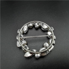 flower shape high quality diamond buckle