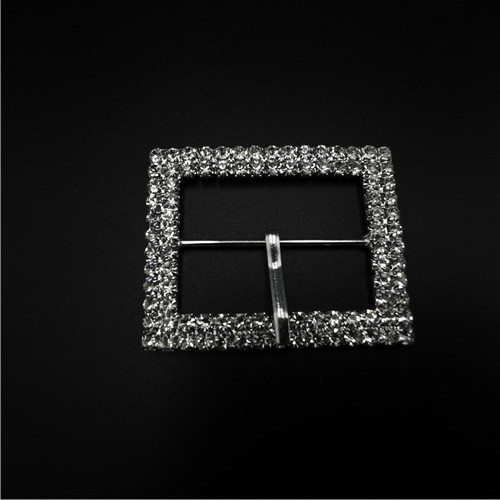 shiny diamond square belt buckle