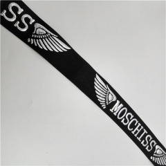 embroidered custom logo waist band webbing