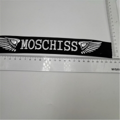 embroidered custom logo waist band webbing