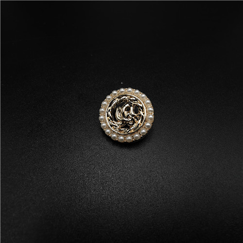 metal pearl round button for garment