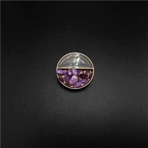 new fashion purple stone jewelry button