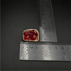 red stone jewelry shank button