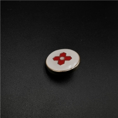 2cm round metal button