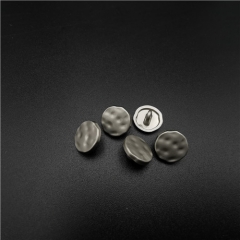 1cm matte silver tops button，silver metal shank buttons