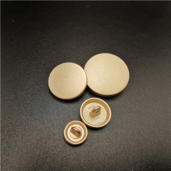 hot sale plain gold metal shank buttons for clothing button