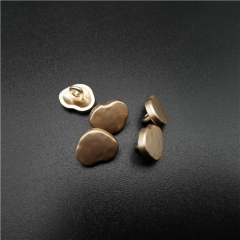 fashion 1cm heart shape gold alloy button for garment