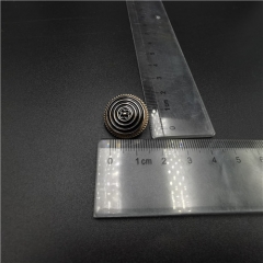 black round metal alloy buttons for clothes