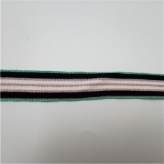 customized knitted stripe webbing band