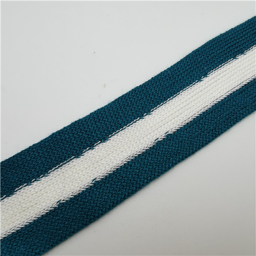 blue and white grain knitting webbing 30mm