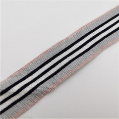 garment accessories polyester knitting stripe ribbon