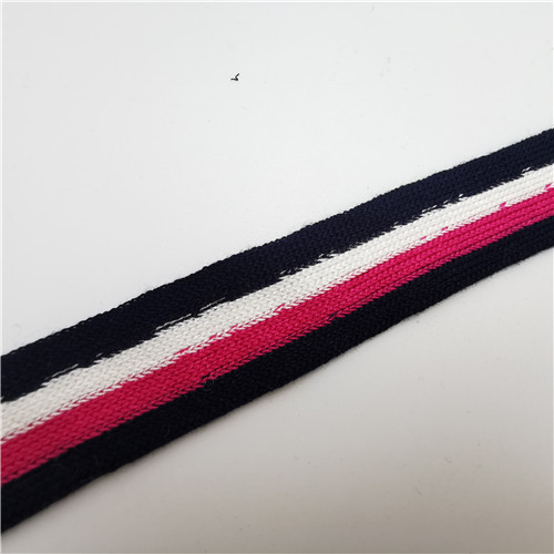 new polyester non-stretch webbing sports wear strip knitted tape