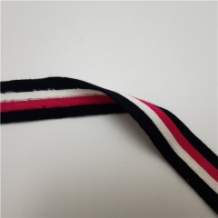 new polyester non-stretch webbing sports wear strip knitted tape